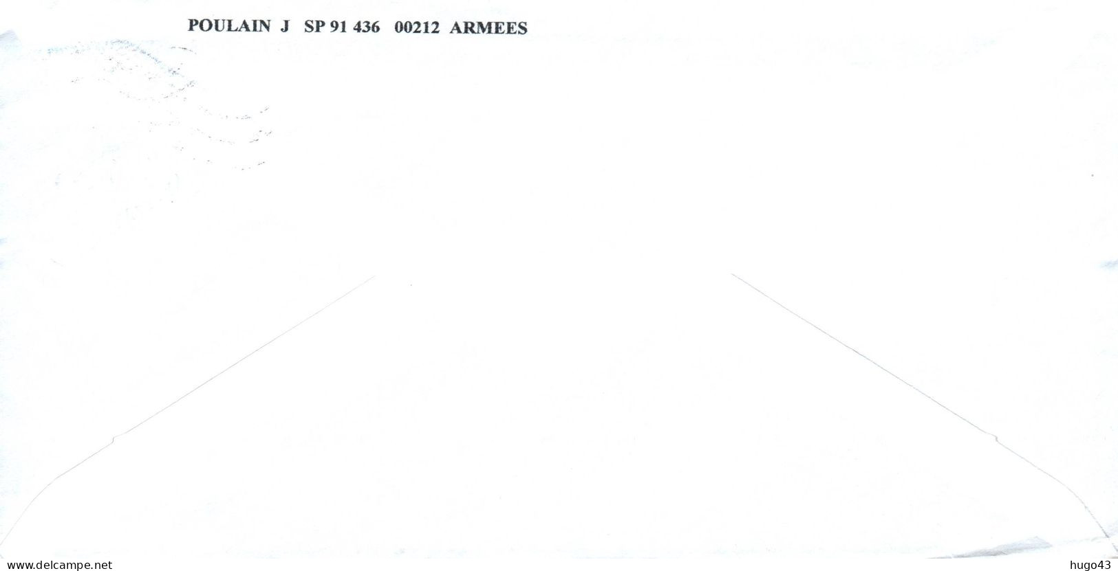 ENVELOPPE AVEC CACHET FREGATE  VENDEMIAIRE - 5 Eme TIR DE LA DERNIERE SERIE D' ESSAIS NUCLEAIRES A MURUROA - 27/12/1995 - Seepost