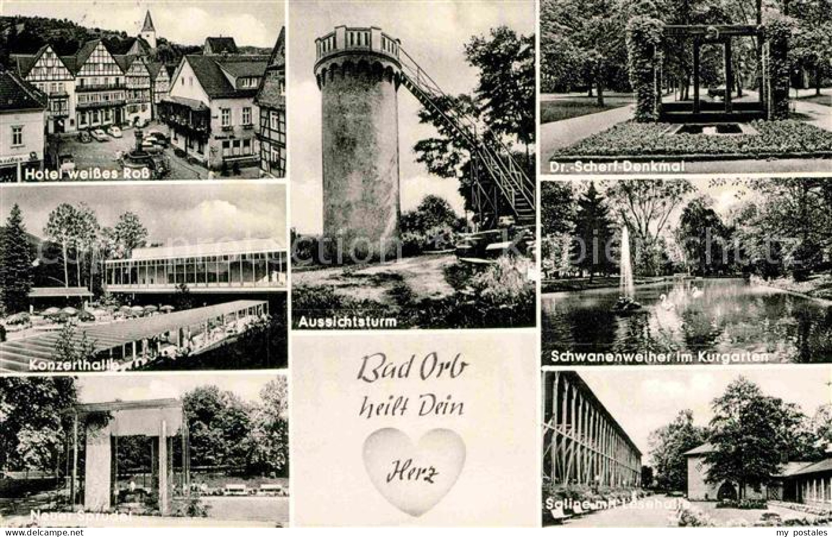 72894321 Bad Orb Hotel Weisses Ross Dr.-Scherf-Denkmal Saline Lesehalle Bad Orb - Bad Orb