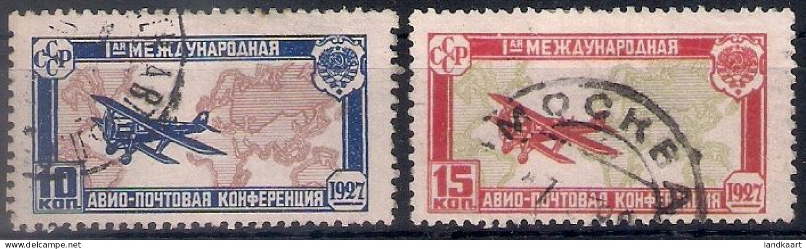 Russia 1927, Michel Nr 326-27, Used - Gebruikt