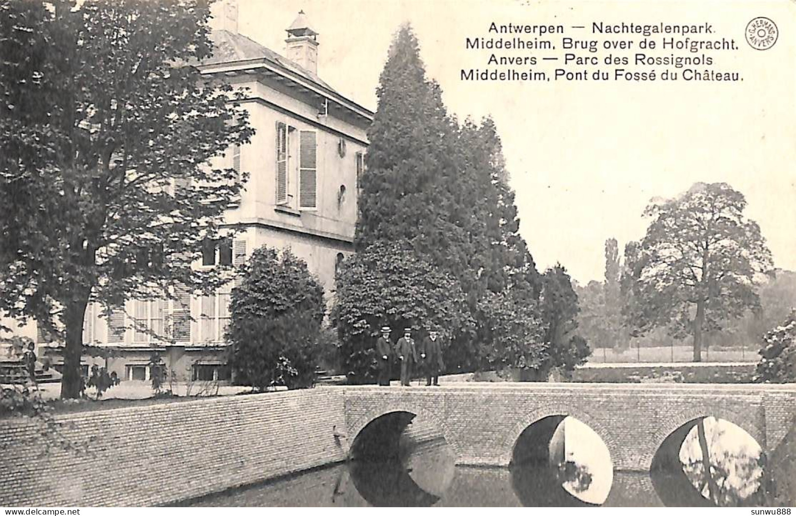 Antwerpen Nachtegalenpark - Middelheim, Brug Over De Hofgracht (animatie Brunita) - Antwerpen