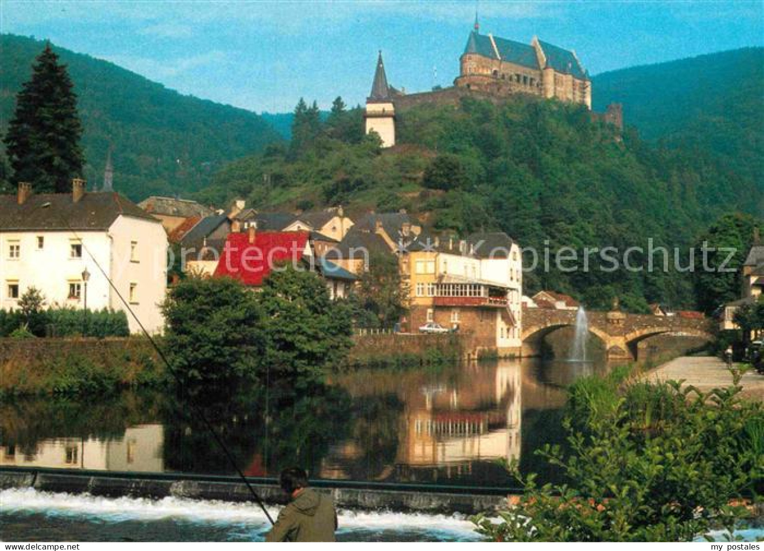 72894139 Vianden Le Chateau Hockelstour Et Pont De L'Our - Andere & Zonder Classificatie