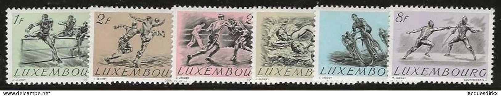 Luxembourg  .  Y&T   .    455/460   .   **    .    Neuf Avec Gomme Et SANS Charnière - Unused Stamps