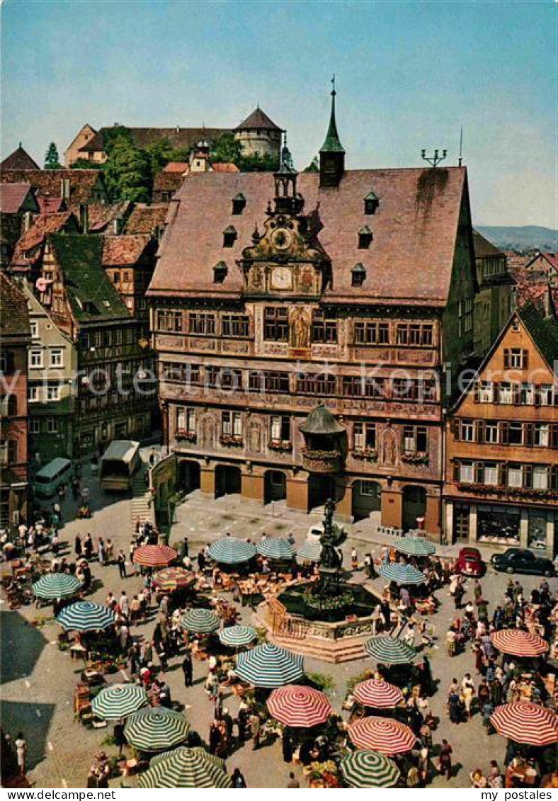 72894096 Tuebingen Marktplatz Mit Rathaus Tuebingen - Tübingen