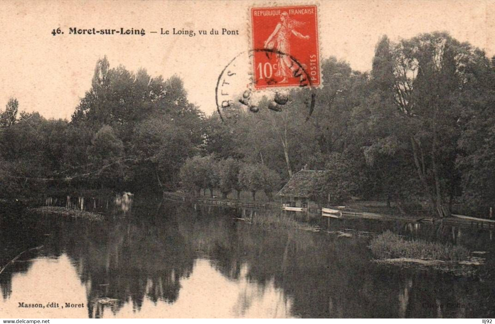 CPA 77 - MORET SUR LOING (Seine Et Marne) - 46. Le Loing, Vu Du Pont - Moret Sur Loing