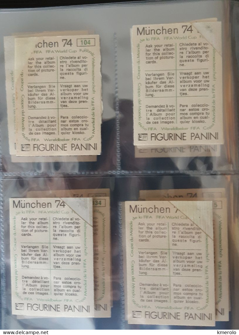 Lotto 16 Figurine Calciatori Panini Munchen 74 WM Recupero E Velina Leggi !. - Italienische Ausgabe