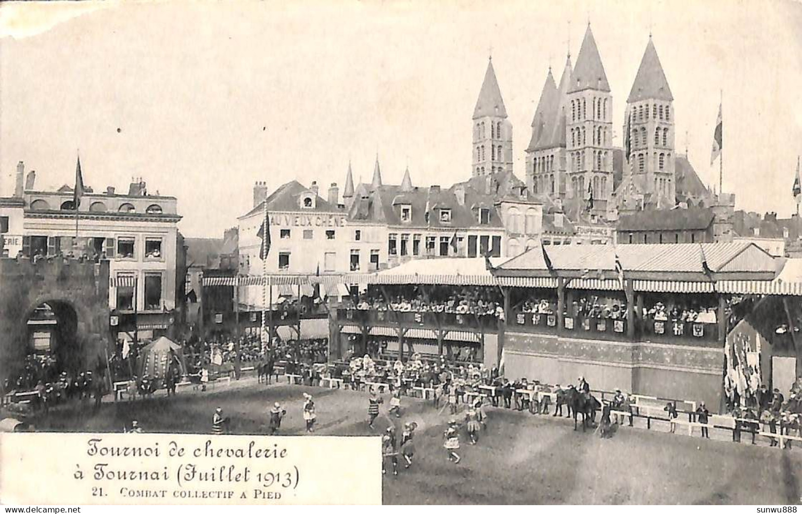 Tournai - Tournoi De Chevalerie - Combat Collectif à Pied (1913) - Doornik