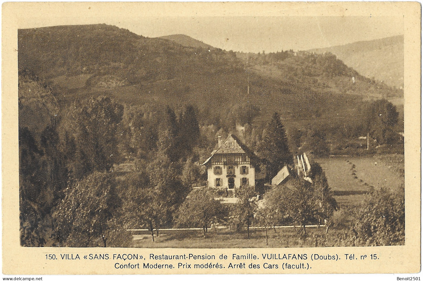 150 Villa Sans Façon Retaurant-Pension De Famille. Vuillafans (Doubs) - Autres & Non Classés