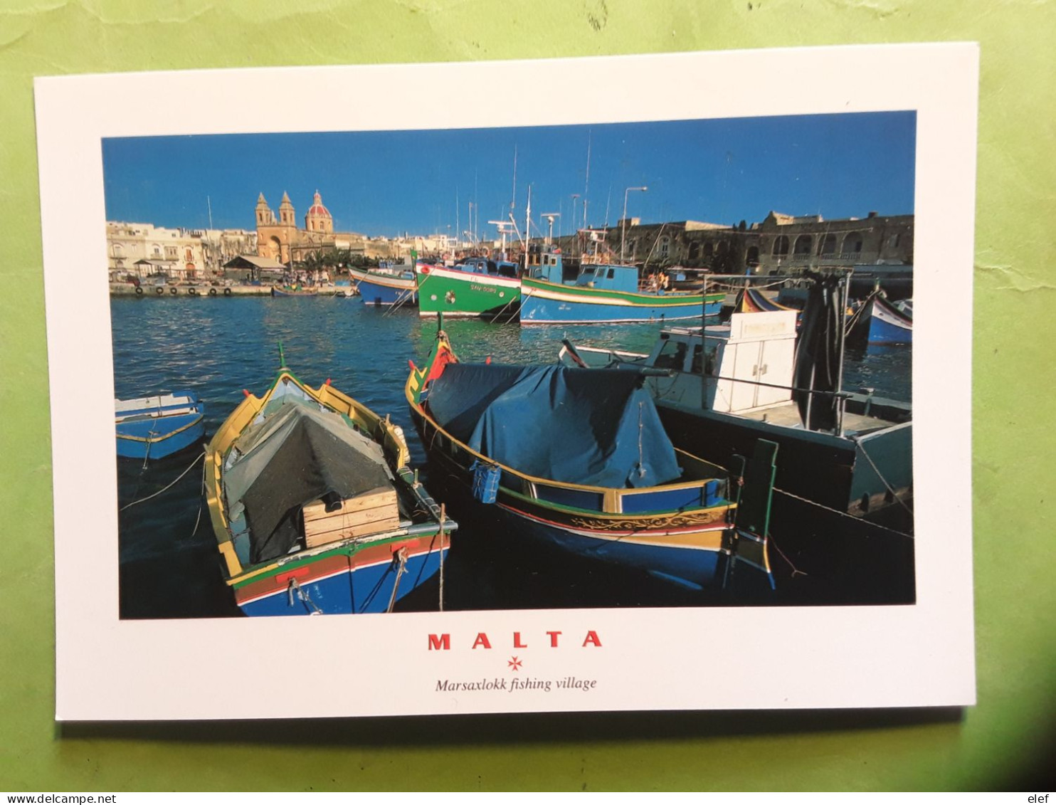 MARSAXLOKK, Malta Malte , Fishing Village  Harbour , Photo J.M. Beacom , TB - Malta