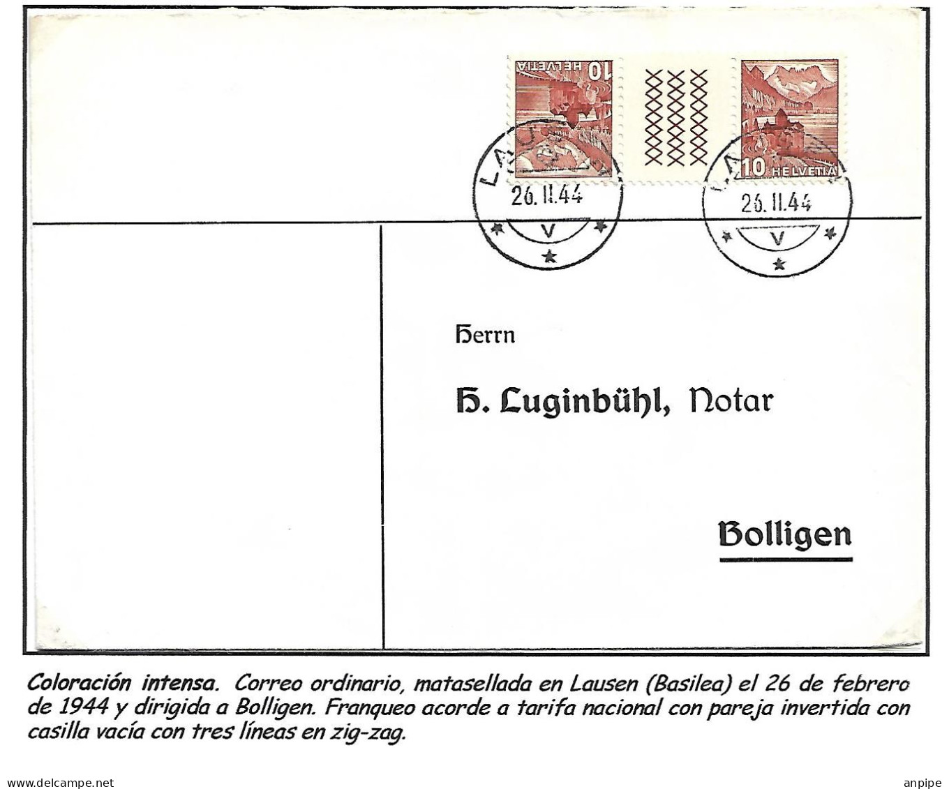 SUIZA - Brieven En Documenten