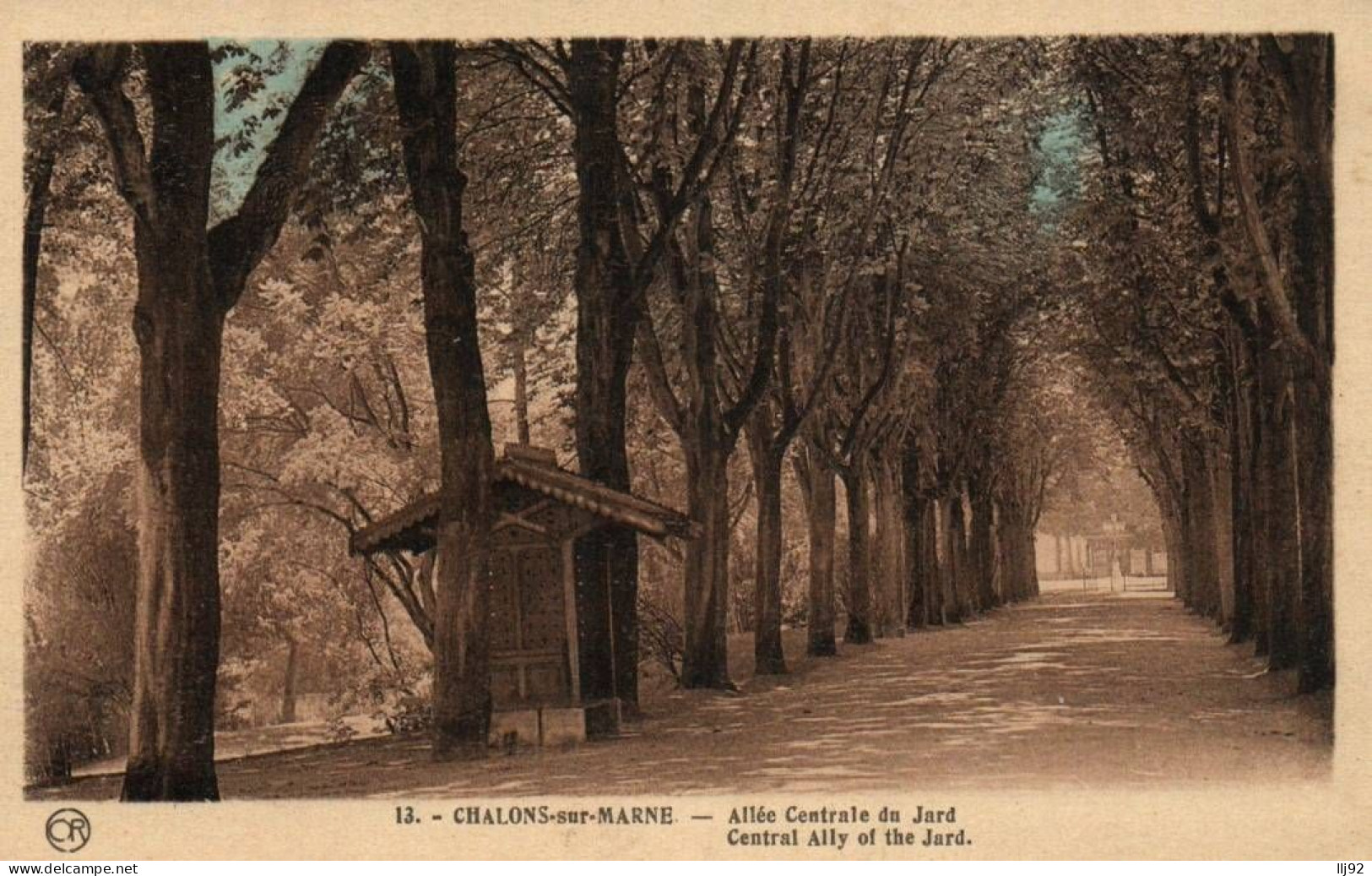 CPA 51 - CHALONS SUR MARNE (Marne) - 13. Allée Centrale Du Jard - Châlons-sur-Marne