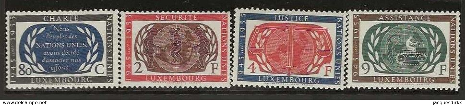 Luxembourg  .  Y&T   .    496/499    .   **    .    Neuf Avec Gomme Et SANS Charnière - Nuovi