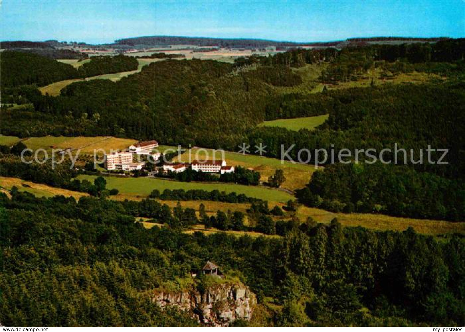 72893784 Neukirchen Knuellgebirge Fliegeraufnahme Waldsanatorium Urbachtal Neuki - Andere & Zonder Classificatie