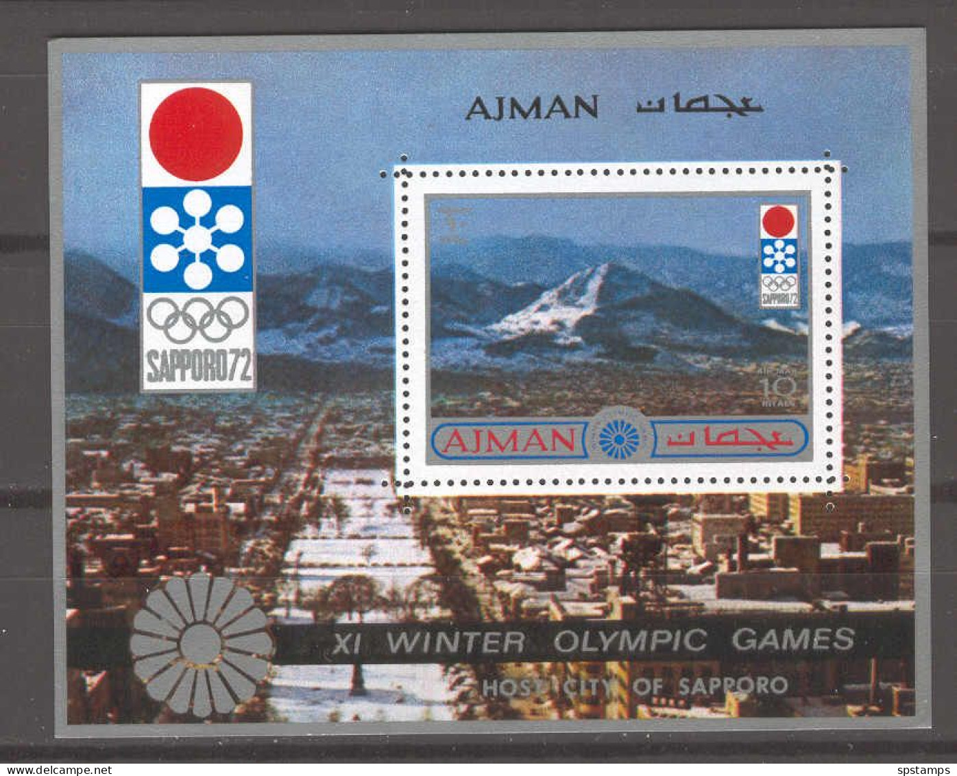 Ajman 1972 Winter Olympic Games SAPPORO MS MNH - Adschman