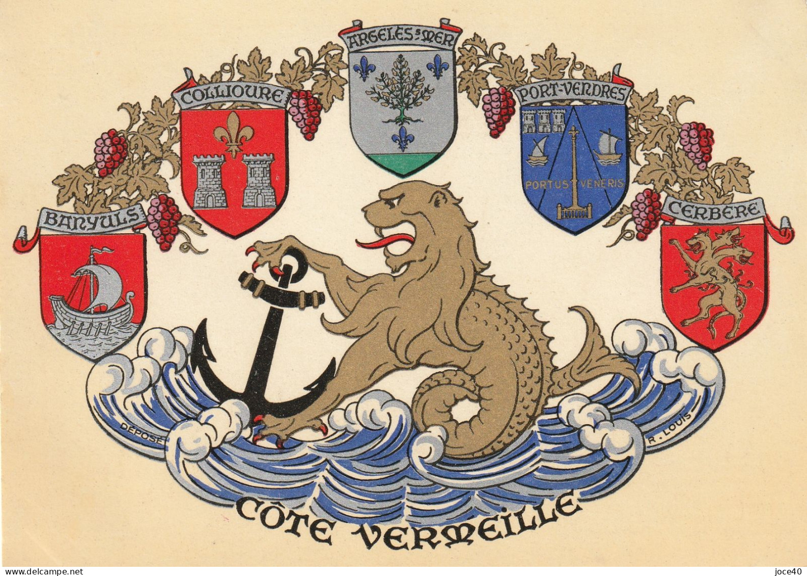 Côte Vermeille, Les Blasons, Banyuls, Collioure, Argelès, Port-Vendres, Cerbère - Autres & Non Classés