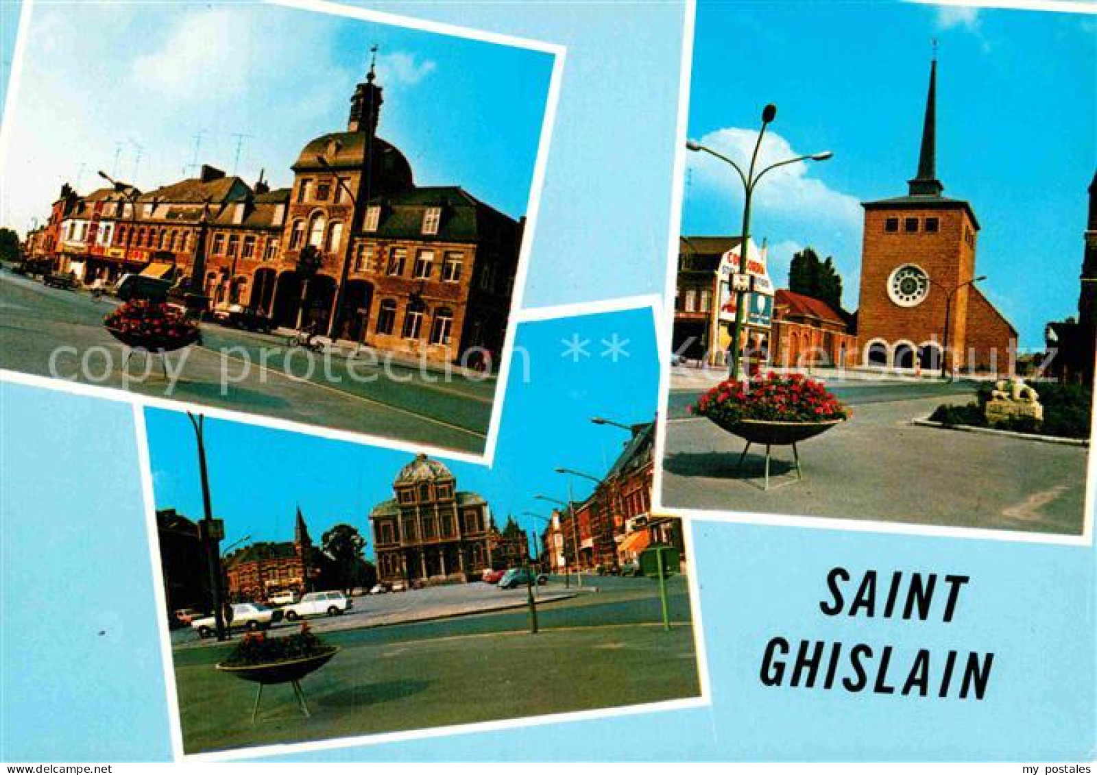 72893756 Saint-Ghislain Kirche Bahnhof Platz  - Saint-Ghislain