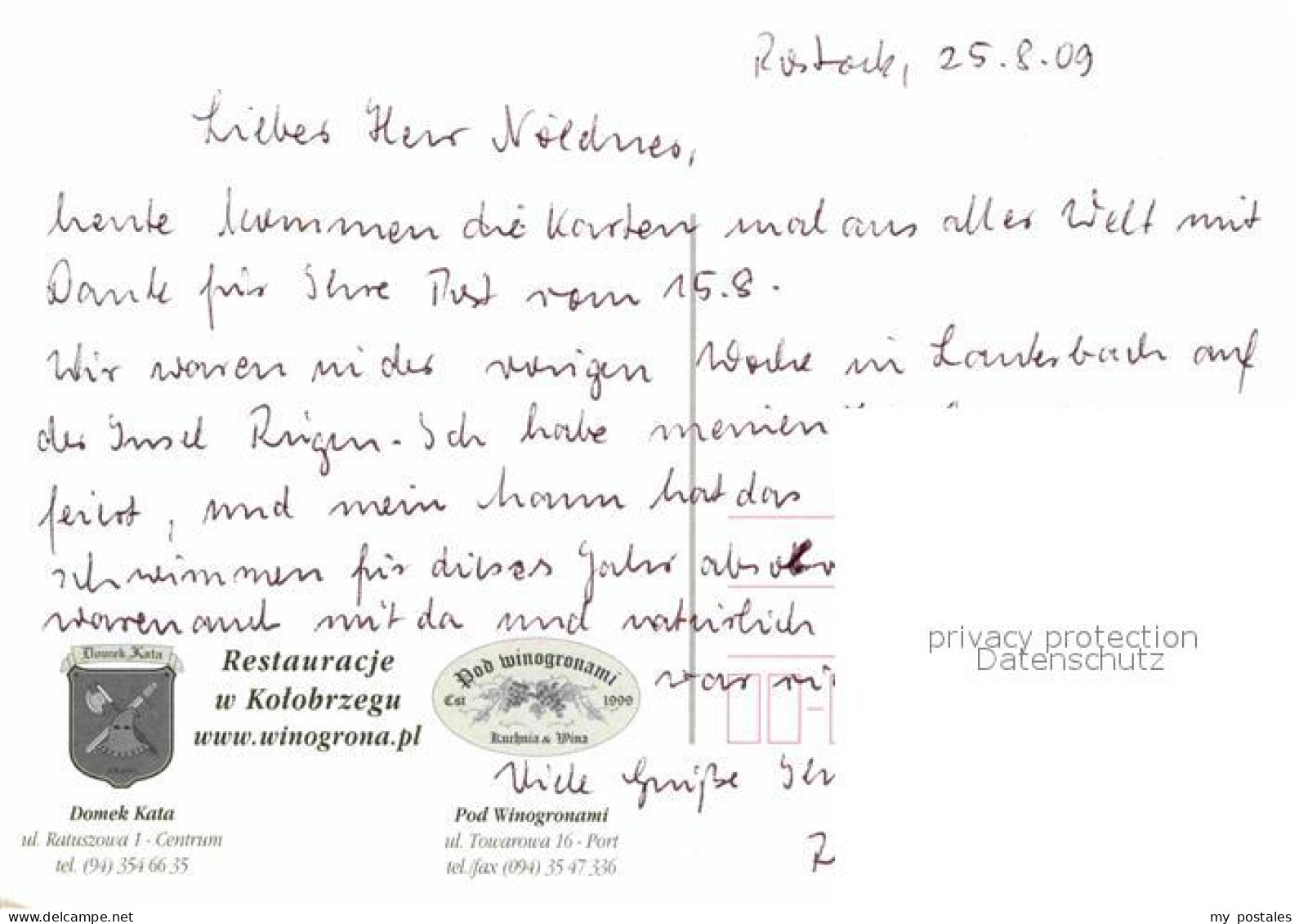 72893738 Kolberg Ostseebad Kolobrzeg Restaurant Domek Kata Kolberg - Polonia