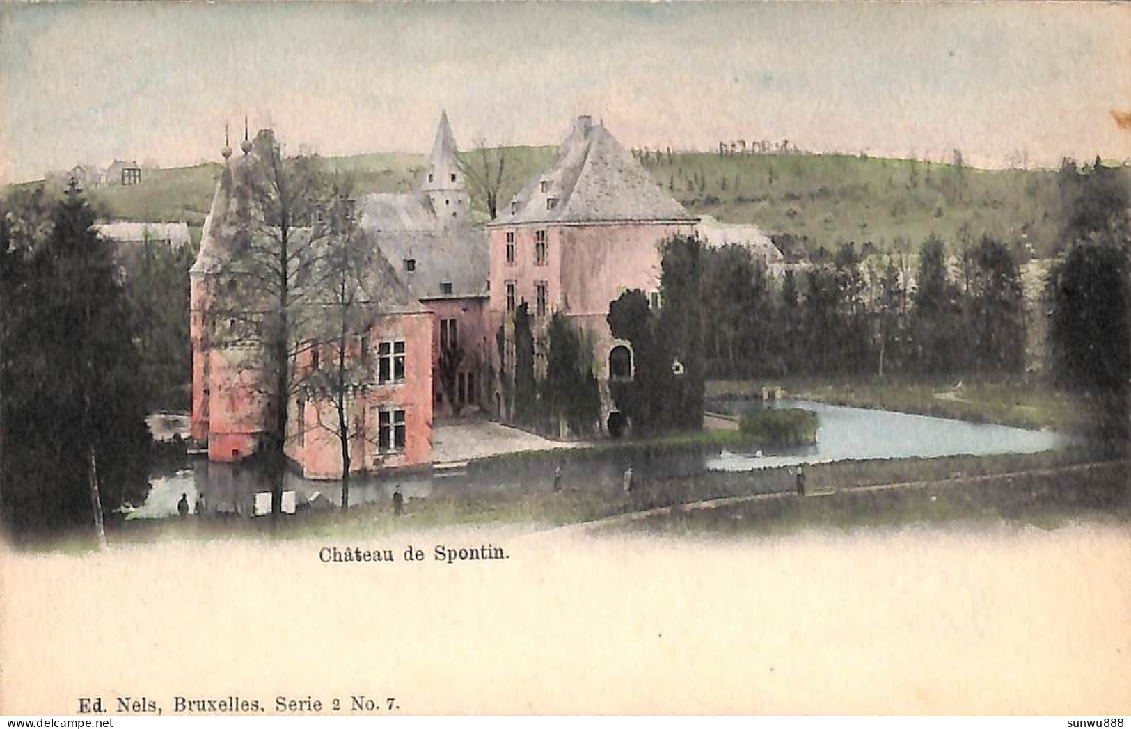 Château De Spontin (colorisée, Nels) - Yvoir
