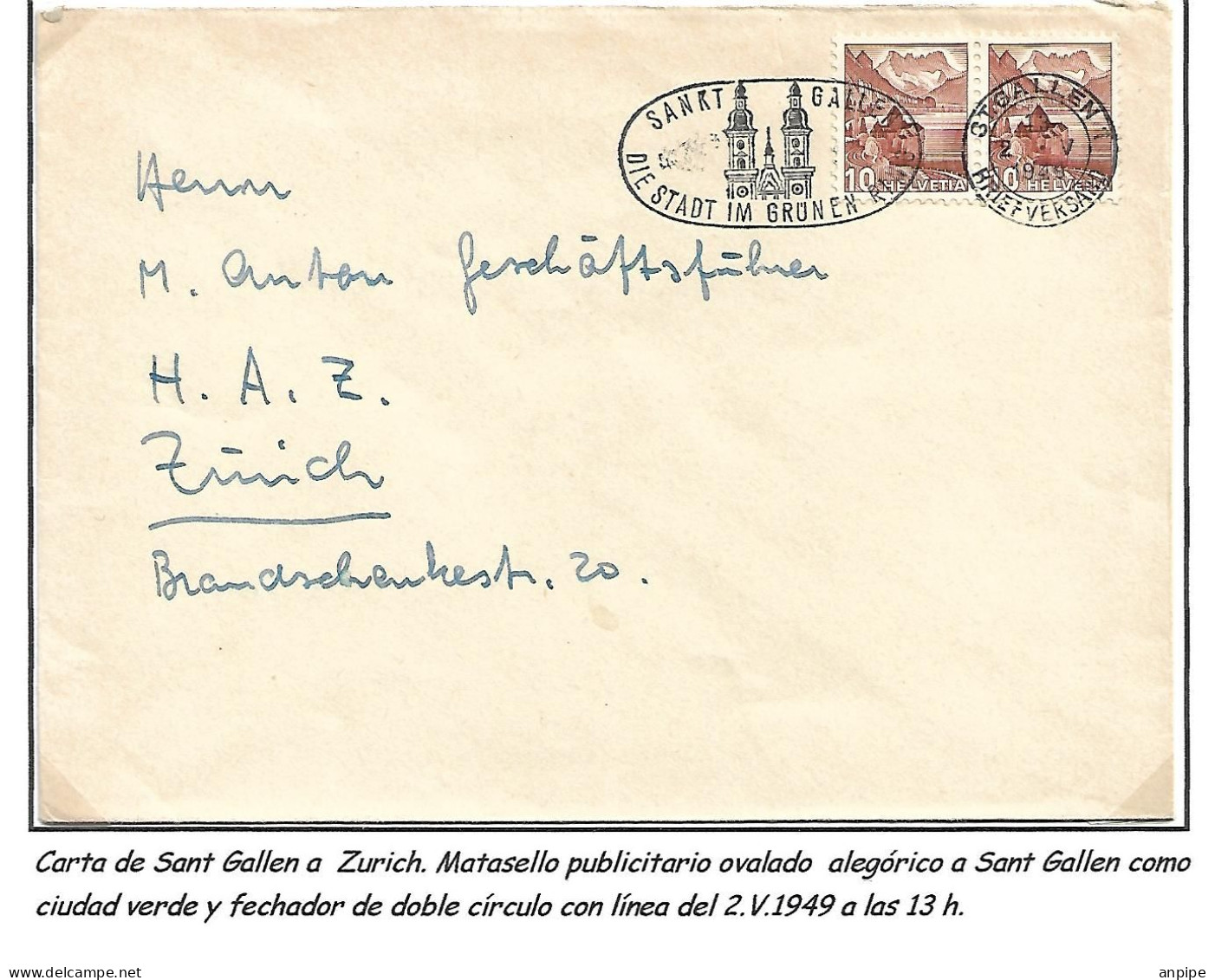 SUIZA - Lettres & Documents