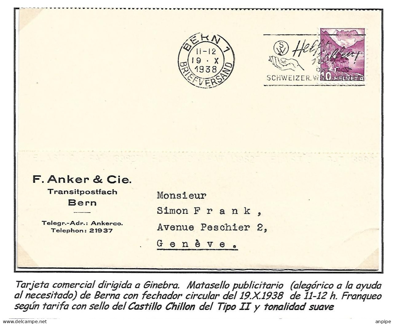 SUIZA - Lettres & Documents