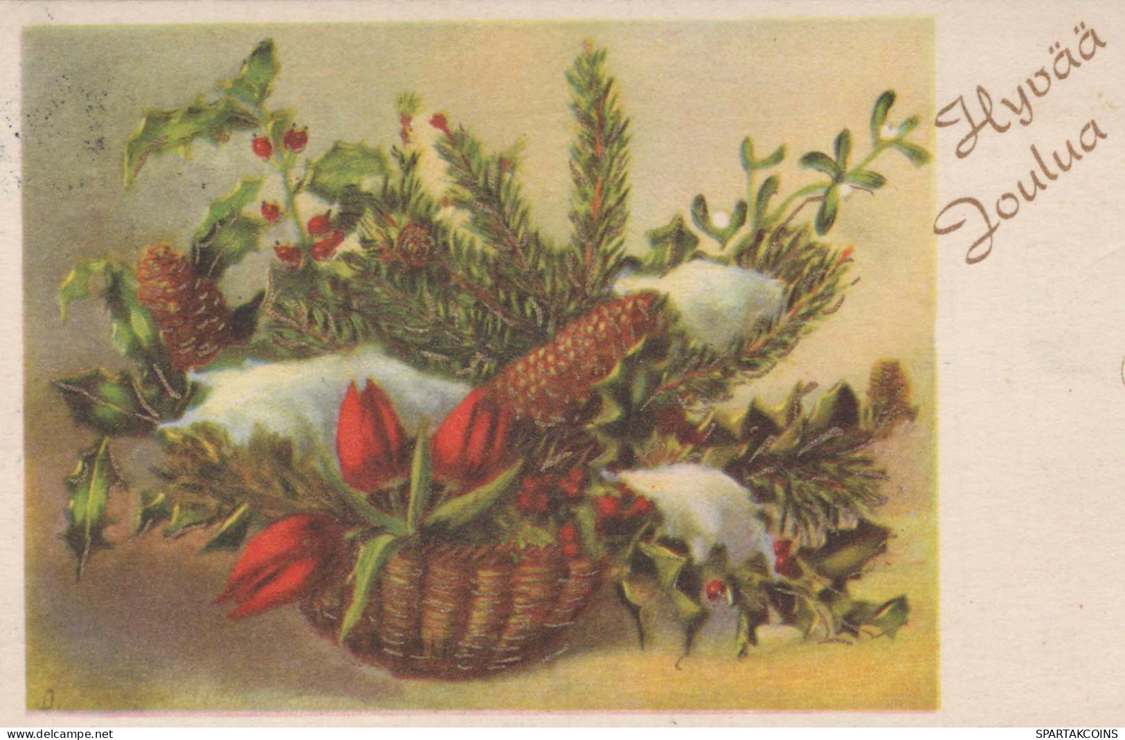 FLOWERS Vintage Ansichtskarte Postkarte CPA #PKE674.DE - Blumen
