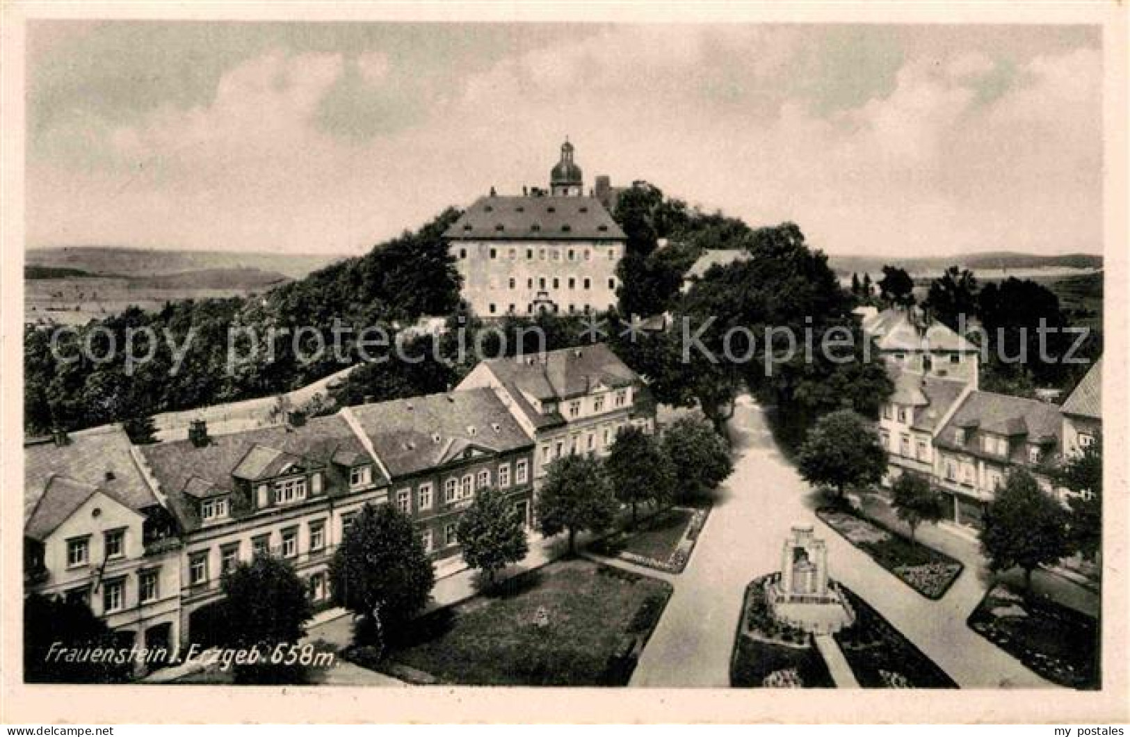 72893579 Frauenstein Sachsen Ortsansicht Mit Schloss Frauenstein Sachsen - Autres & Non Classés