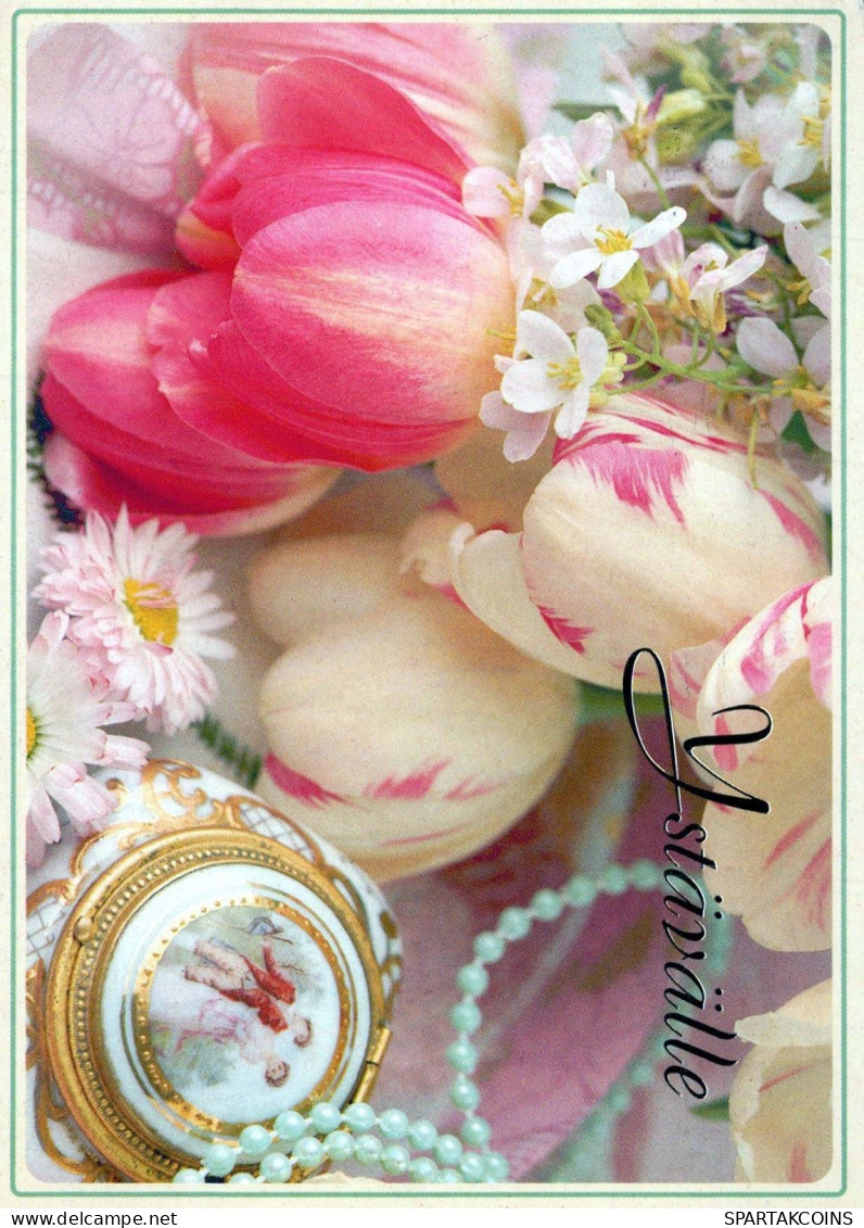 FLOWERS Vintage Ansichtskarte Postkarte CPSM #PBZ740.DE - Blumen