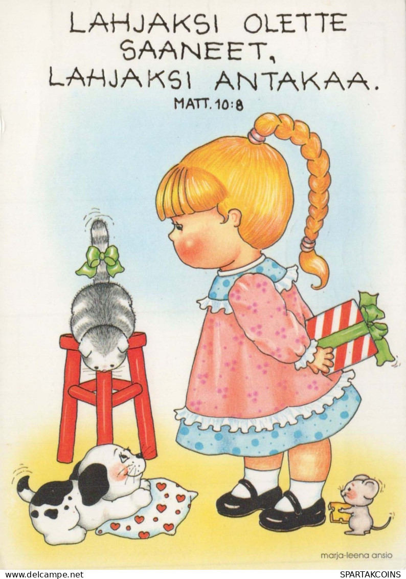 KINDER HUMOR Vintage Ansichtskarte Postkarte CPSM #PBV337.DE - Humorous Cards