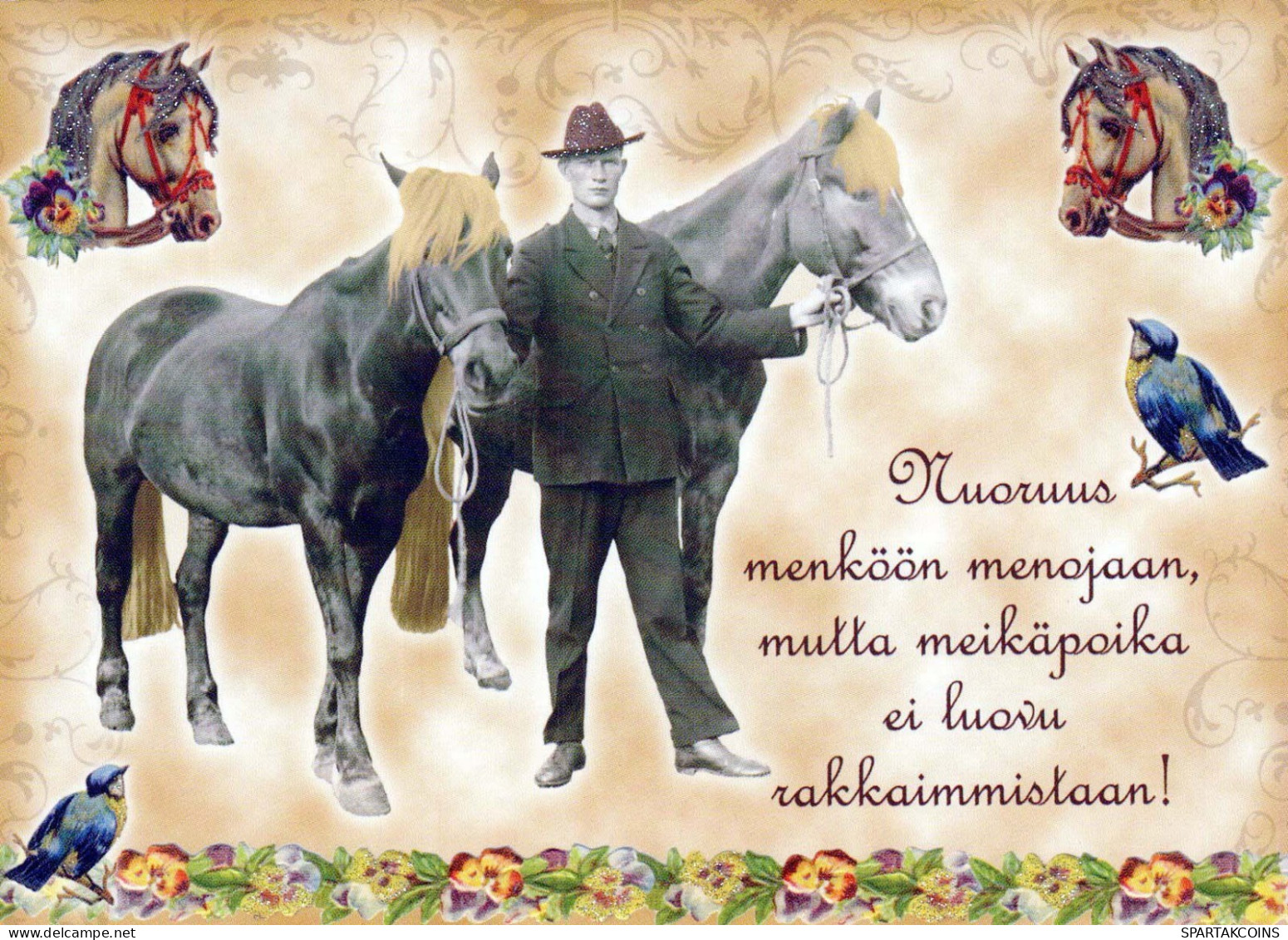 PFERD Tier Vintage Ansichtskarte Postkarte CPSM #PBR871.DE - Chevaux