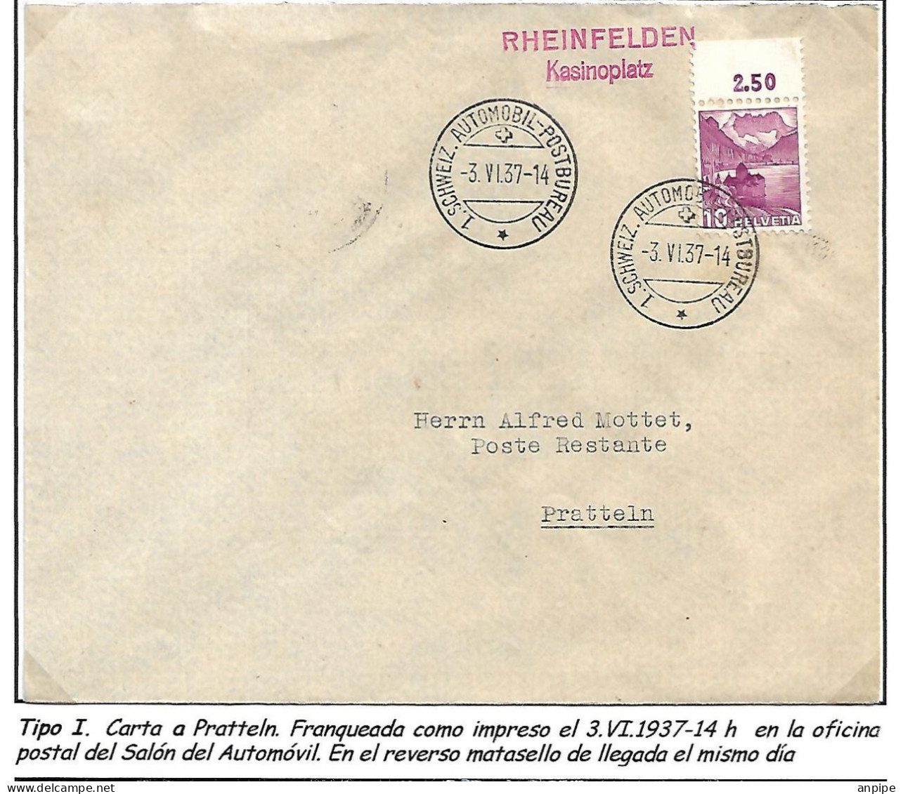 SUIZA - Covers & Documents