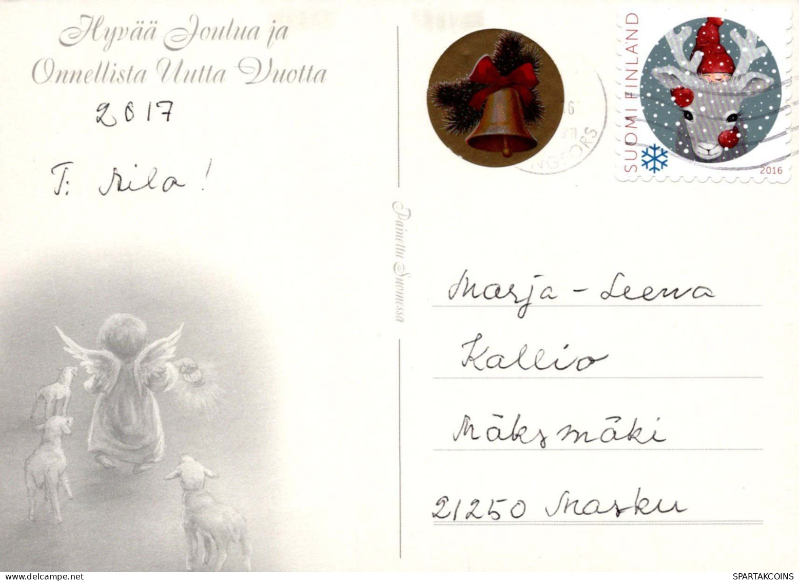 ENGEL Weihnachten Vintage Ansichtskarte Postkarte CPSM #PBP542.DE - Angels