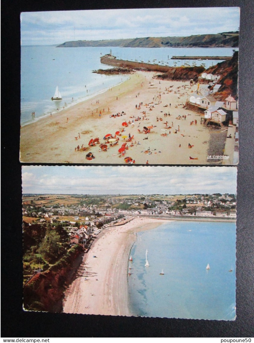 CP 22 Côtes Du Nord BINIC - LOT DE 2 CARTES POSTALES - La Plage De L'avant Port - Plage De La Banche - Binic