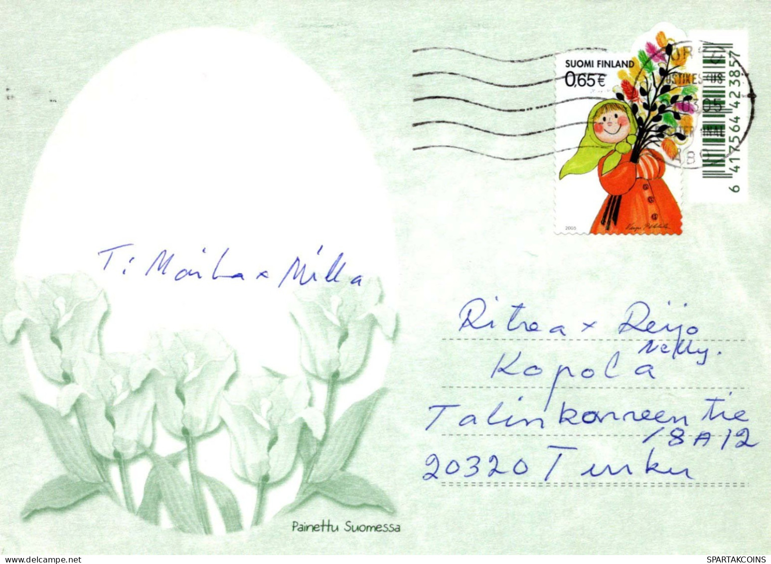 OSTERN KANINCHEN Vintage Ansichtskarte Postkarte CPSM #PBO412.DE - Pâques