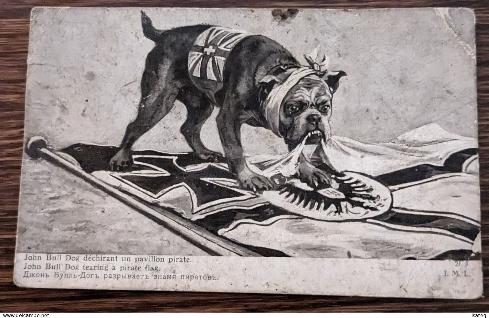 Carte Postale Ancienne Humoristique : John Bull Dog - Unclassified