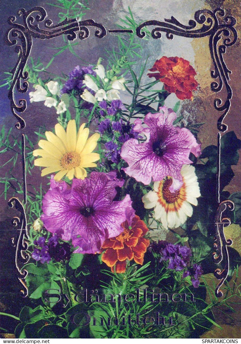 FLOWERS Vintage Ansichtskarte Postkarte CPSM #PAR189.DE - Flowers