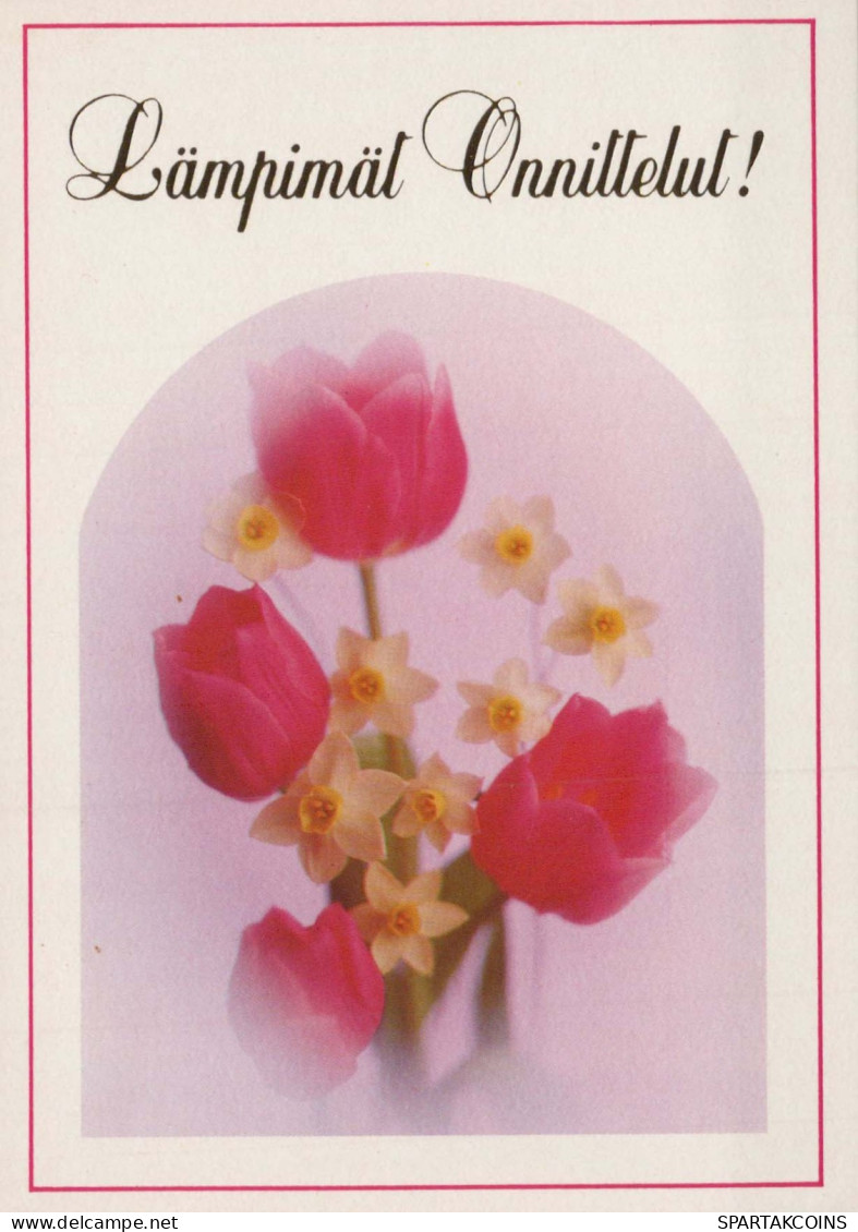 FLOWERS Vintage Ansichtskarte Postkarte CPSM #PAR129.DE - Flowers
