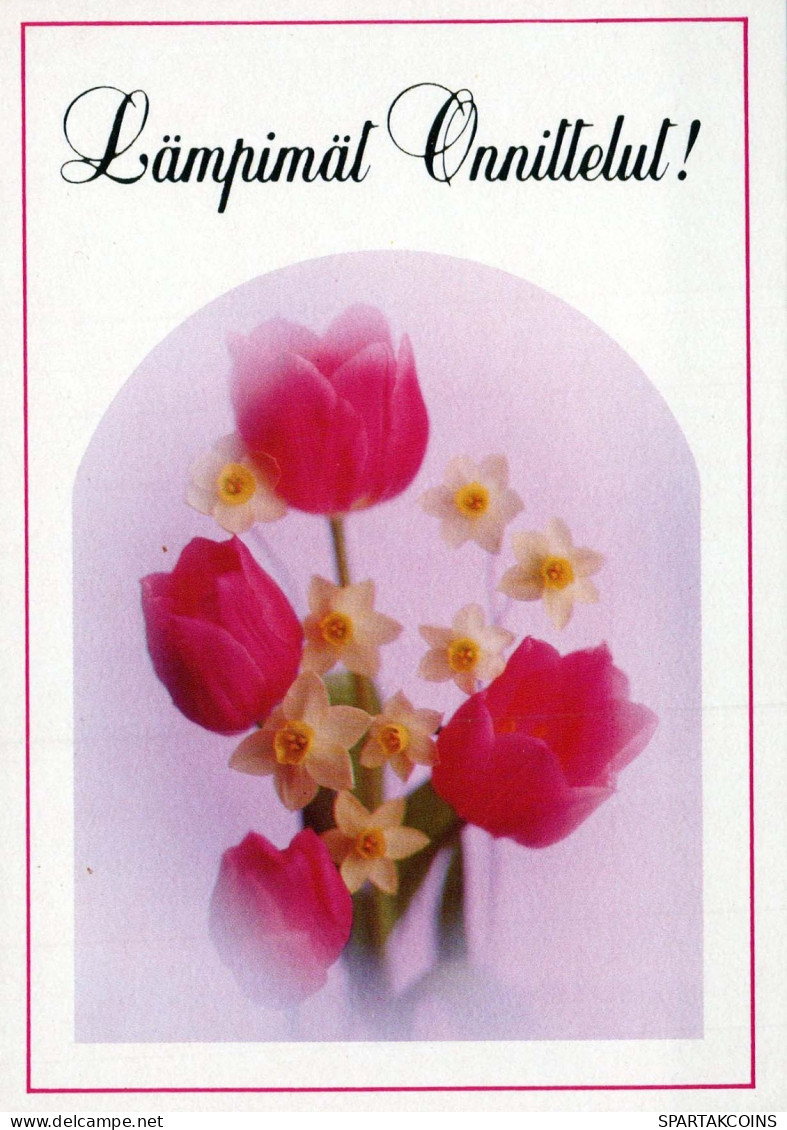 FLOWERS Vintage Ansichtskarte Postkarte CPSM #PAR129.DE - Fleurs
