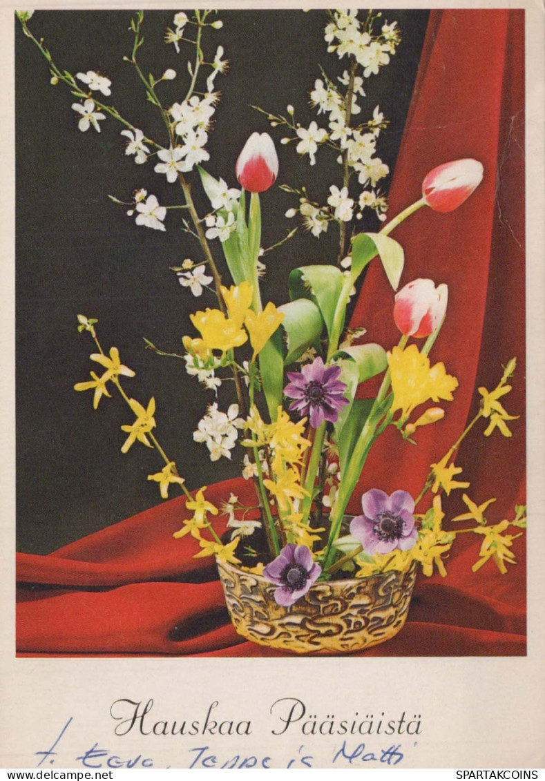 FLOWERS Vintage Ansichtskarte Postkarte CPSM #PAR068.DE - Flowers
