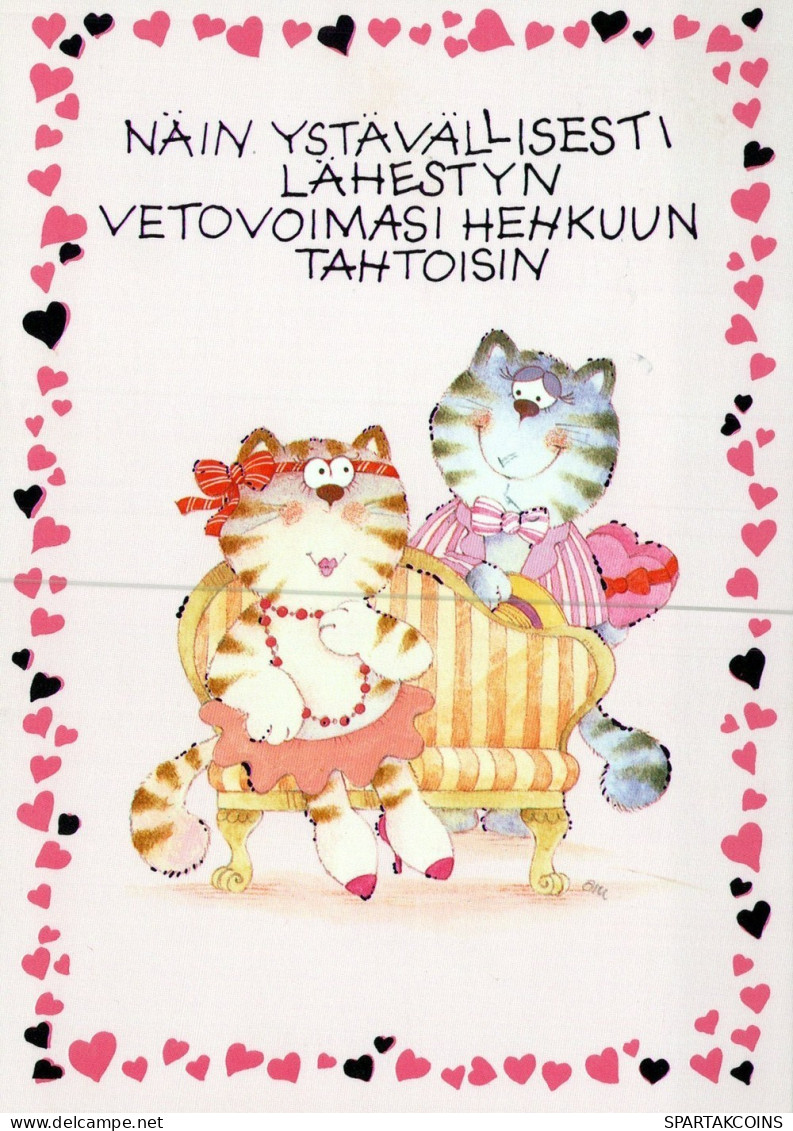 KATZE MIEZEKATZE Tier Vintage Ansichtskarte Postkarte CPSM #PAM293.DE - Cats