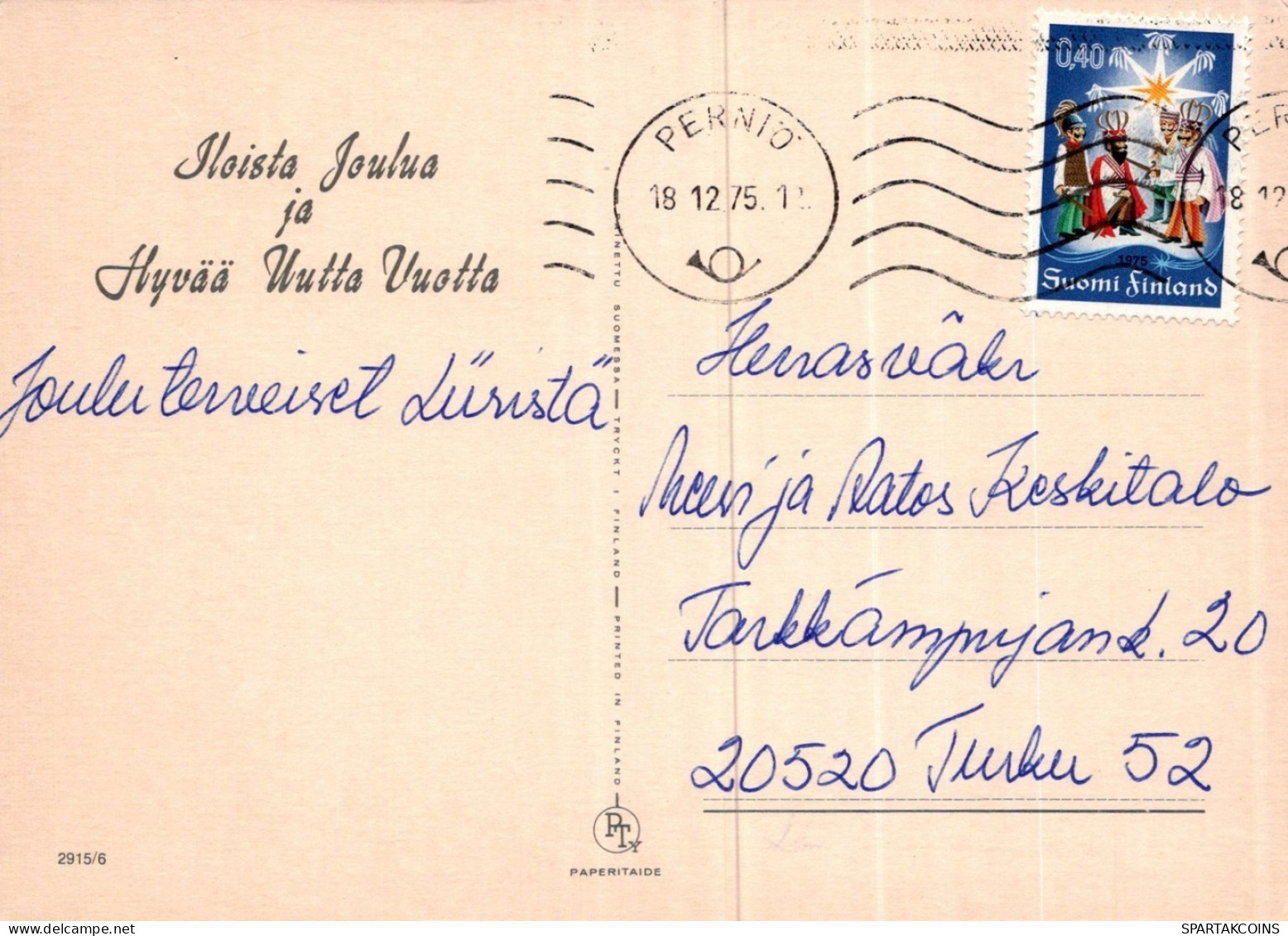 WEIHNACHTSMANN SANTA CLAUS WEIHNACHTSFERIEN Vintage Postkarte CPSM #PAK981.DE - Santa Claus