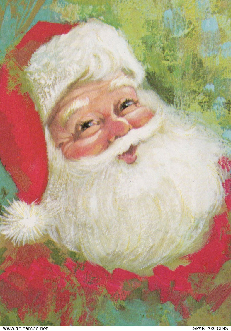 WEIHNACHTSMANN SANTA CLAUS WEIHNACHTSFERIEN Vintage Postkarte CPSM #PAJ798.DE - Kerstman