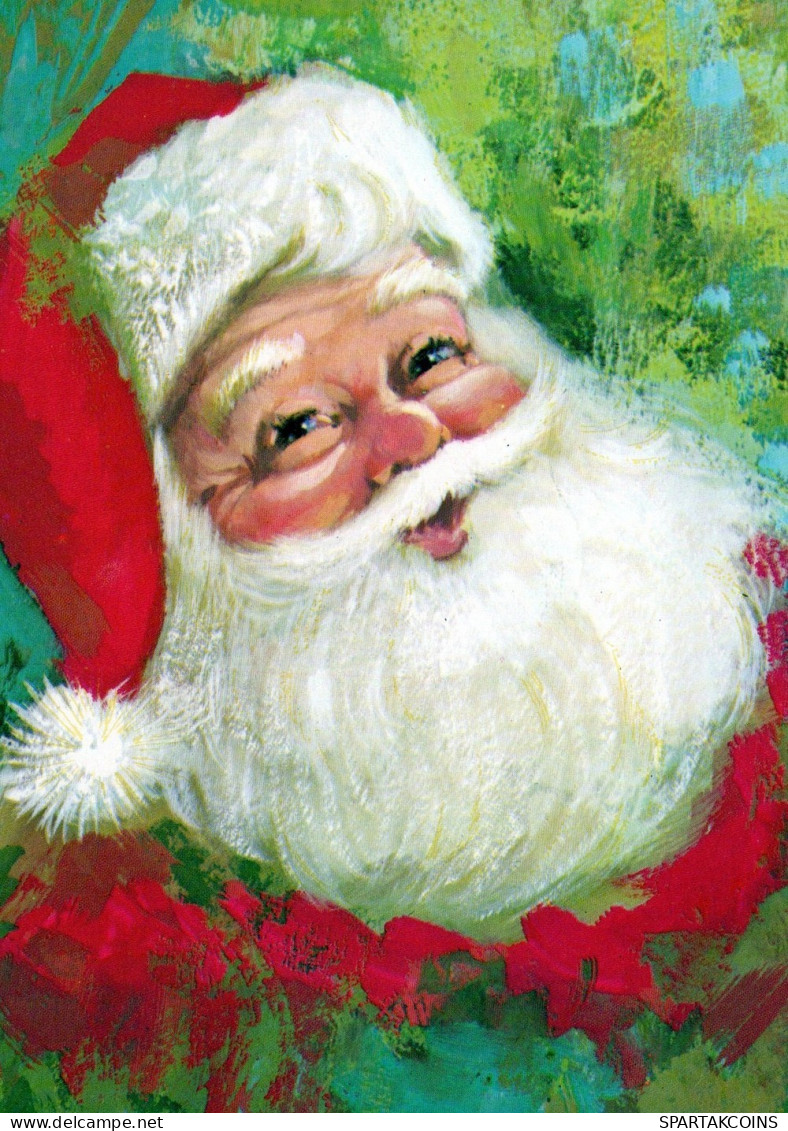 WEIHNACHTSMANN SANTA CLAUS WEIHNACHTSFERIEN Vintage Postkarte CPSM #PAJ798.DE - Kerstman