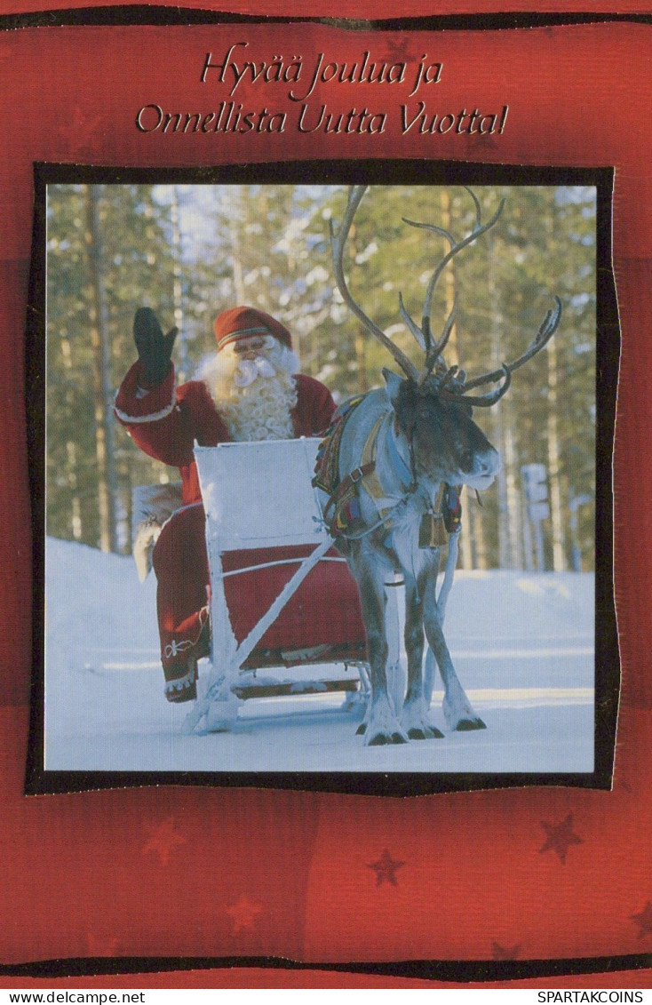 WEIHNACHTSMANN SANTA CLAUS WEIHNACHTSFERIEN Vintage Postkarte CPSM #PAJ937.DE - Santa Claus