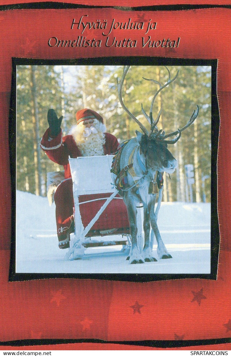 WEIHNACHTSMANN SANTA CLAUS WEIHNACHTSFERIEN Vintage Postkarte CPSM #PAJ937.DE - Santa Claus