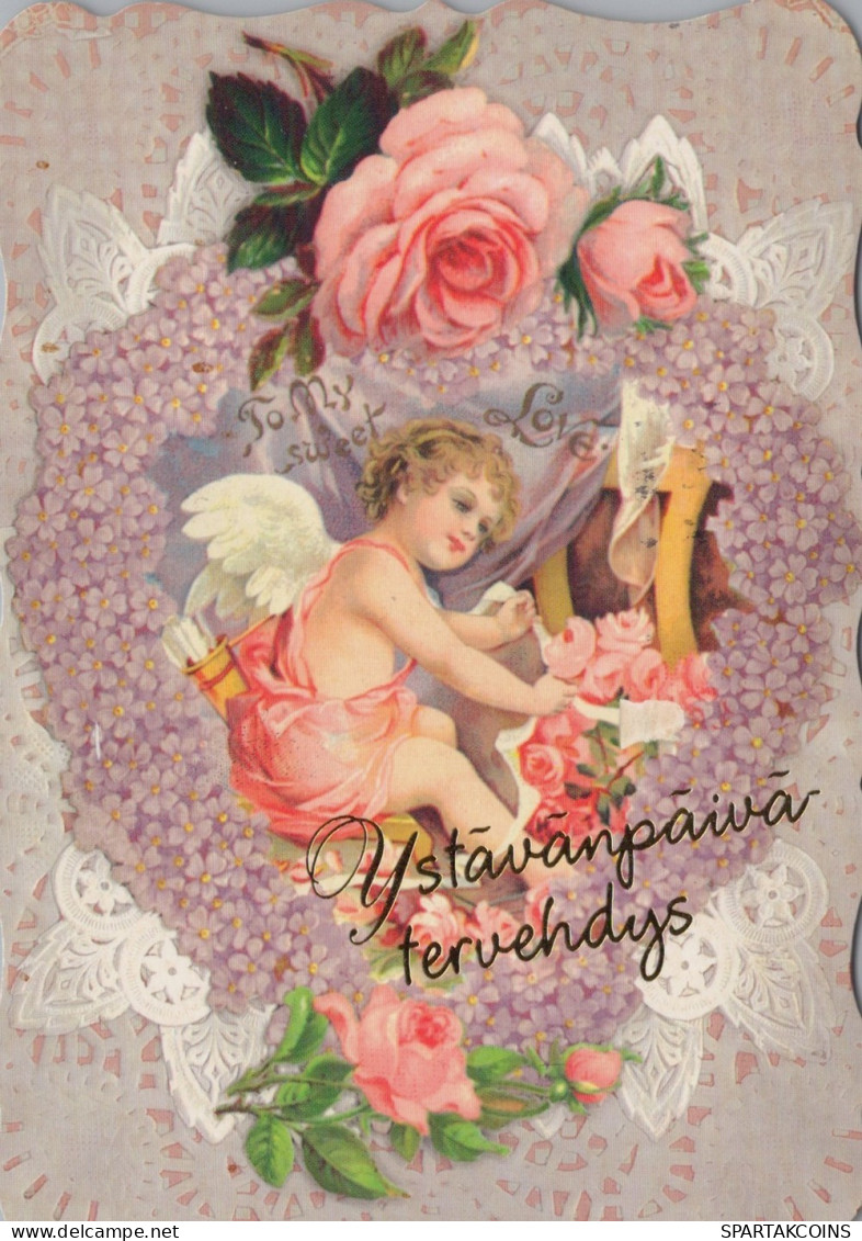 ENGEL WEIHNACHTSFERIEN Feiern & Feste Vintage Ansichtskarte Postkarte CPSM #PAJ133.DE - Angels