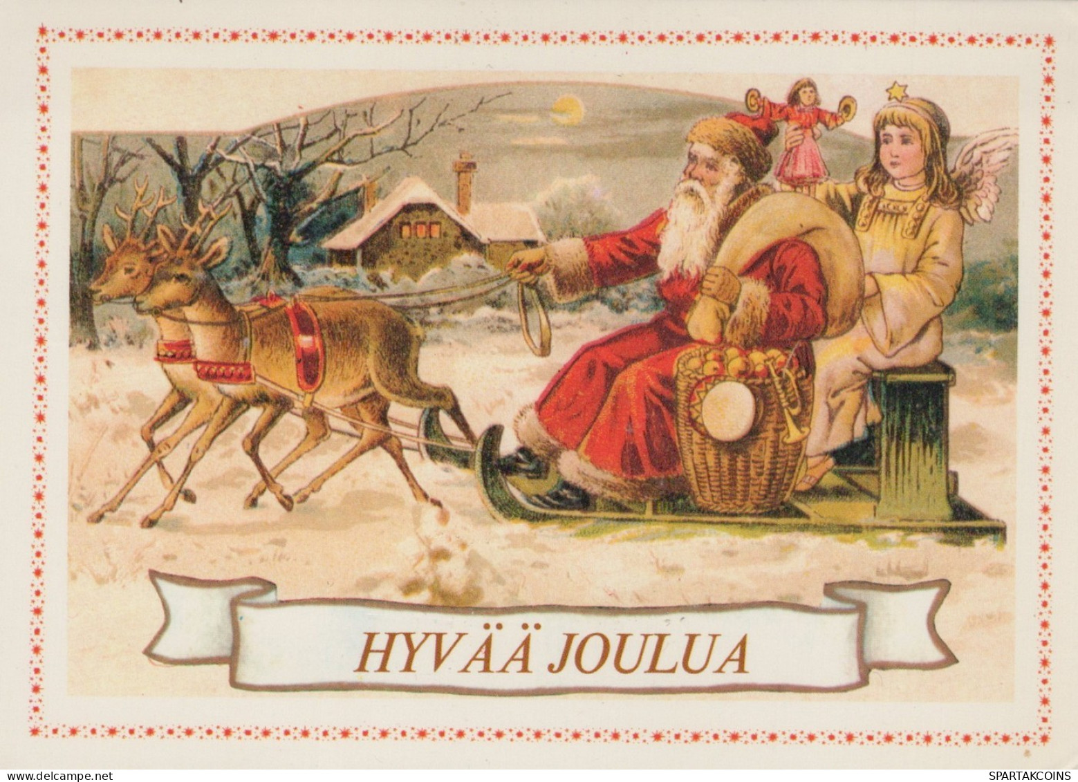 ENGEL WEIHNACHTSFERIEN Feiern & Feste Vintage Ansichtskarte Postkarte CPSM #PAH380.DE - Anges