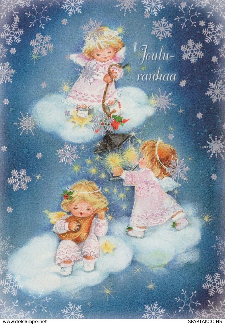 ENGEL WEIHNACHTSFERIEN Feiern & Feste Vintage Ansichtskarte Postkarte CPSM #PAH188.DE - Angels