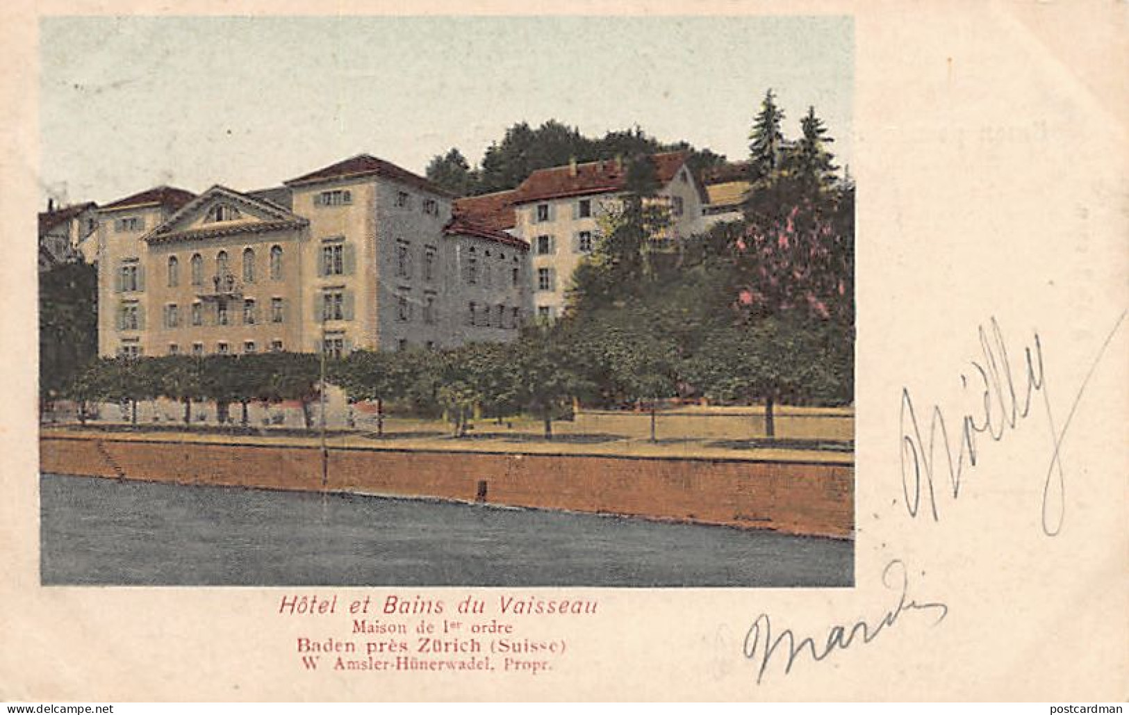 Schweiz - Baden (AG) Hôtel Et Bains Du Vaisseau - Verlag Unbekannt  - Baden