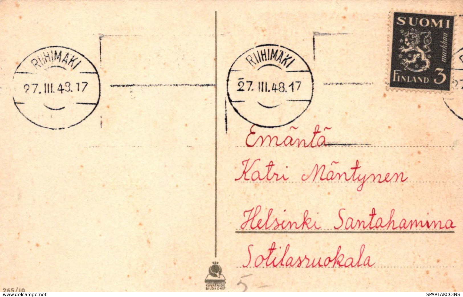 PASCUA PÁJARO Vintage Tarjeta Postal CPA #PKE297.ES - Easter