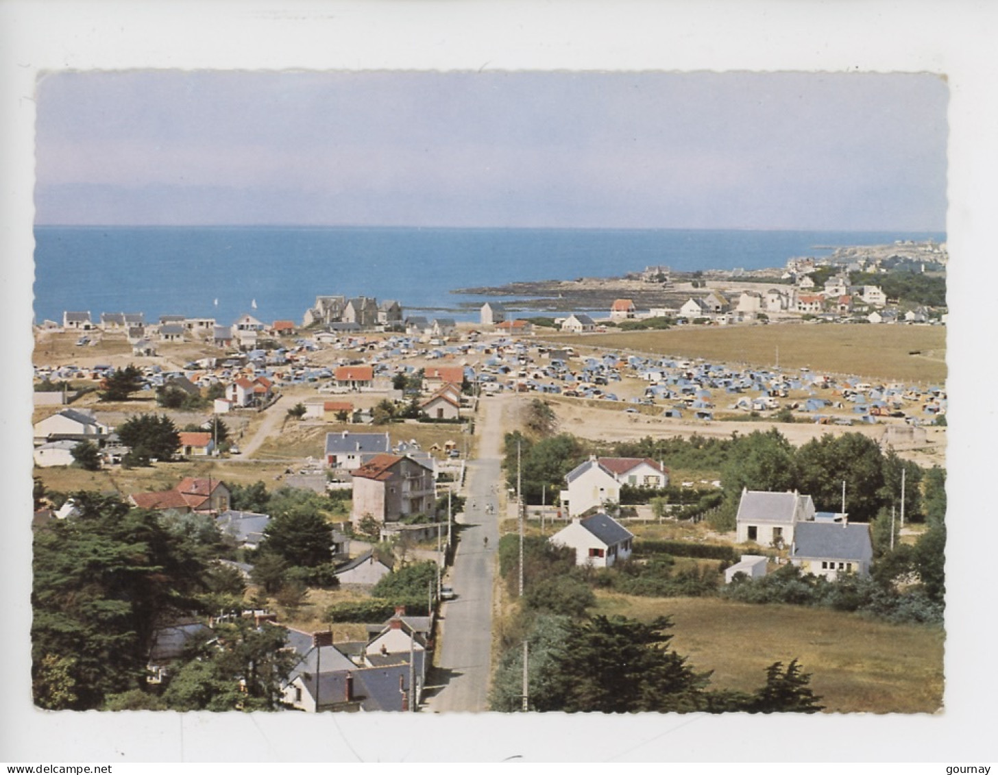 Bourg De Batz, Le Camping Vu Depuis Le Clocher De L'église (cp Vierge N°261 Jansol) - Batz-sur-Mer (Bourg De B.)