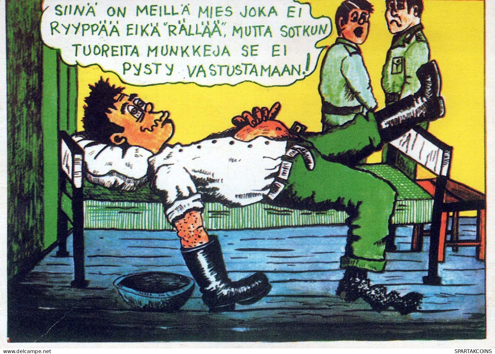 SOLDADOS HUMOR Militaria Vintage Tarjeta Postal CPSM #PBV887.ES - Humor